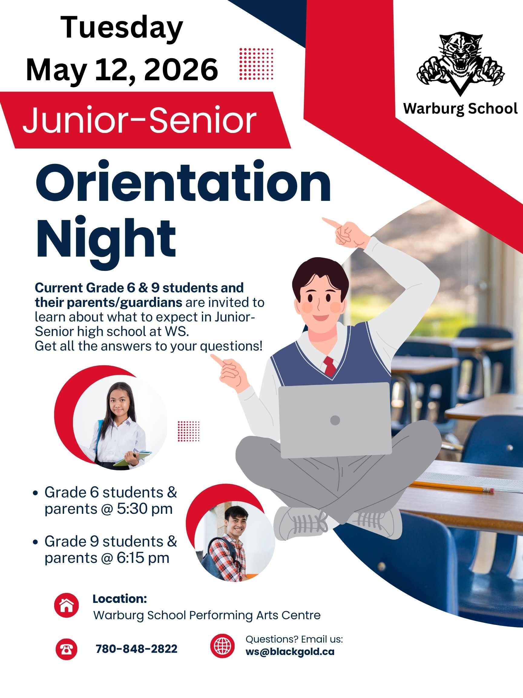 Orientation Night for Junior Senior high
